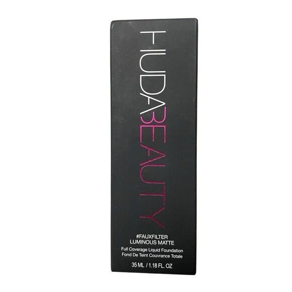 Huda Beauty #FauxFilter Luminous Matte Foundation Biscotti 405N 1.18 fl oz - Picture 1 of 6